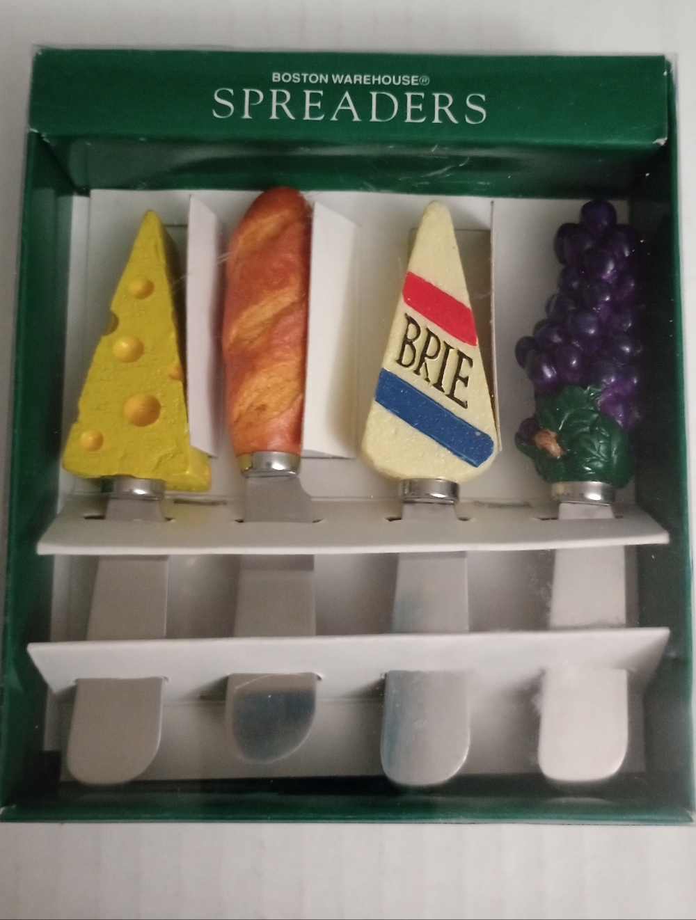 Boston Warehouse Colorful Cheese Board Spreaders Set